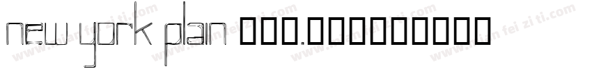 New York Plain 001.003字体转换